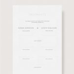 Moderne Trouwakte met embossing tekst