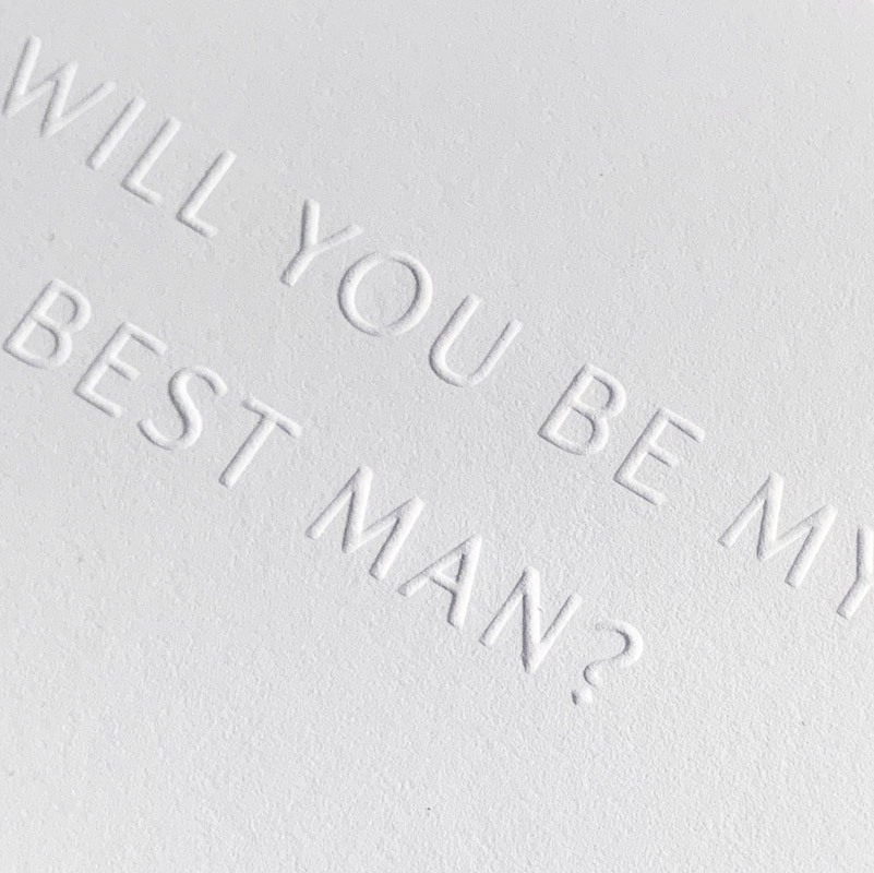 Best Man aanzoekkaart